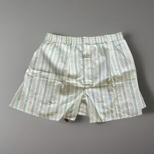 NOS Vintage Boxer Shorts 1970s Permanent Press Size 38 White Stripes